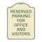Signmission Parking Reserved Parking for Office and Visitors Heavy-Gauge Aluminum Sign, 24" x 18", TG-1824-23360 A-DES-TG-1824-23360 - alternate 1